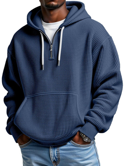 André | Waffle Quarter-Zip Hoodie