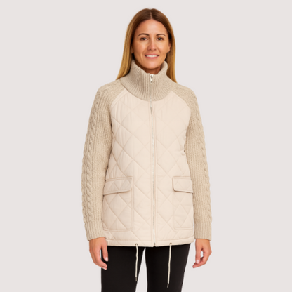 Women's Cardigan – Patchwork Design, Casual & Comfortable