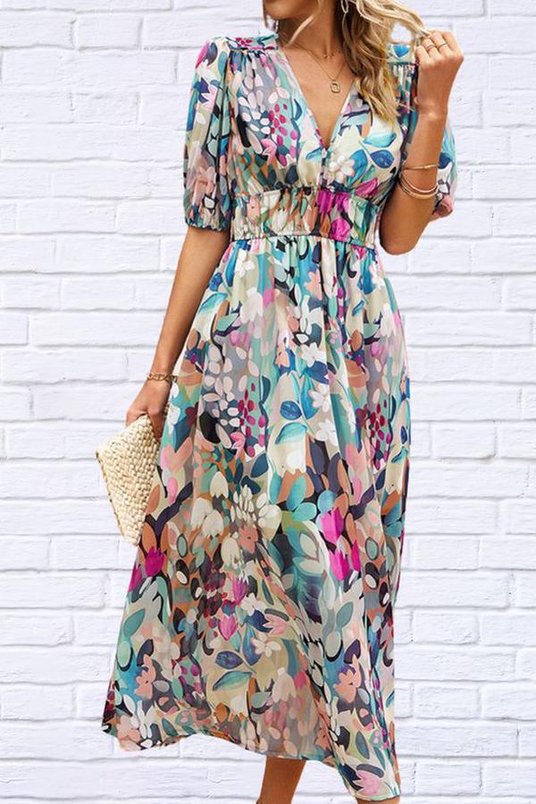Floraglanz Short Sleeve Dress