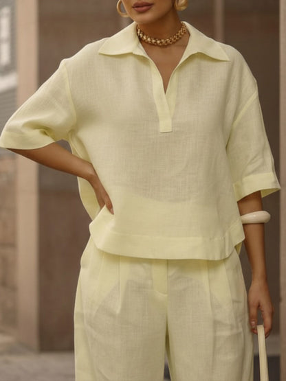 Soraya | Casual Two-Piece Set with Shirt and Trousers