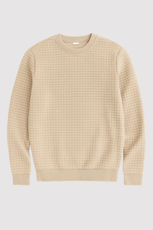Andreas Herren Pullover – Boho Check, Langarm, Gemütlich