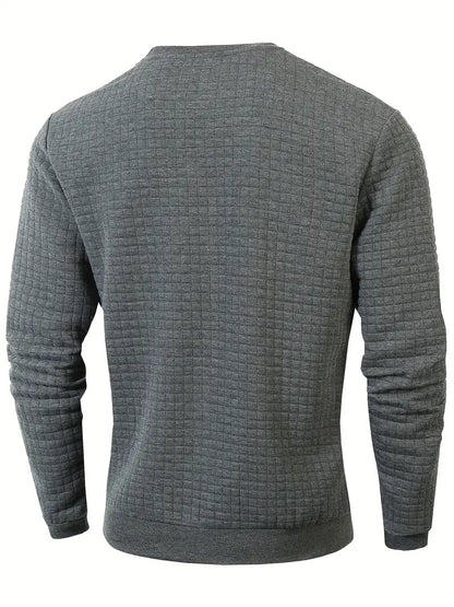 Andreas Herren Pullover – Boho Check, Langarm, Gemütlich