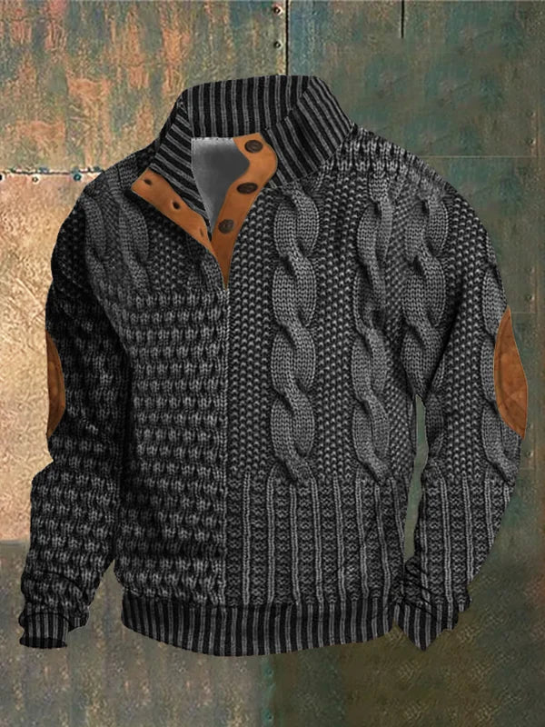 Gwydion | Patchwork Knit Sweater