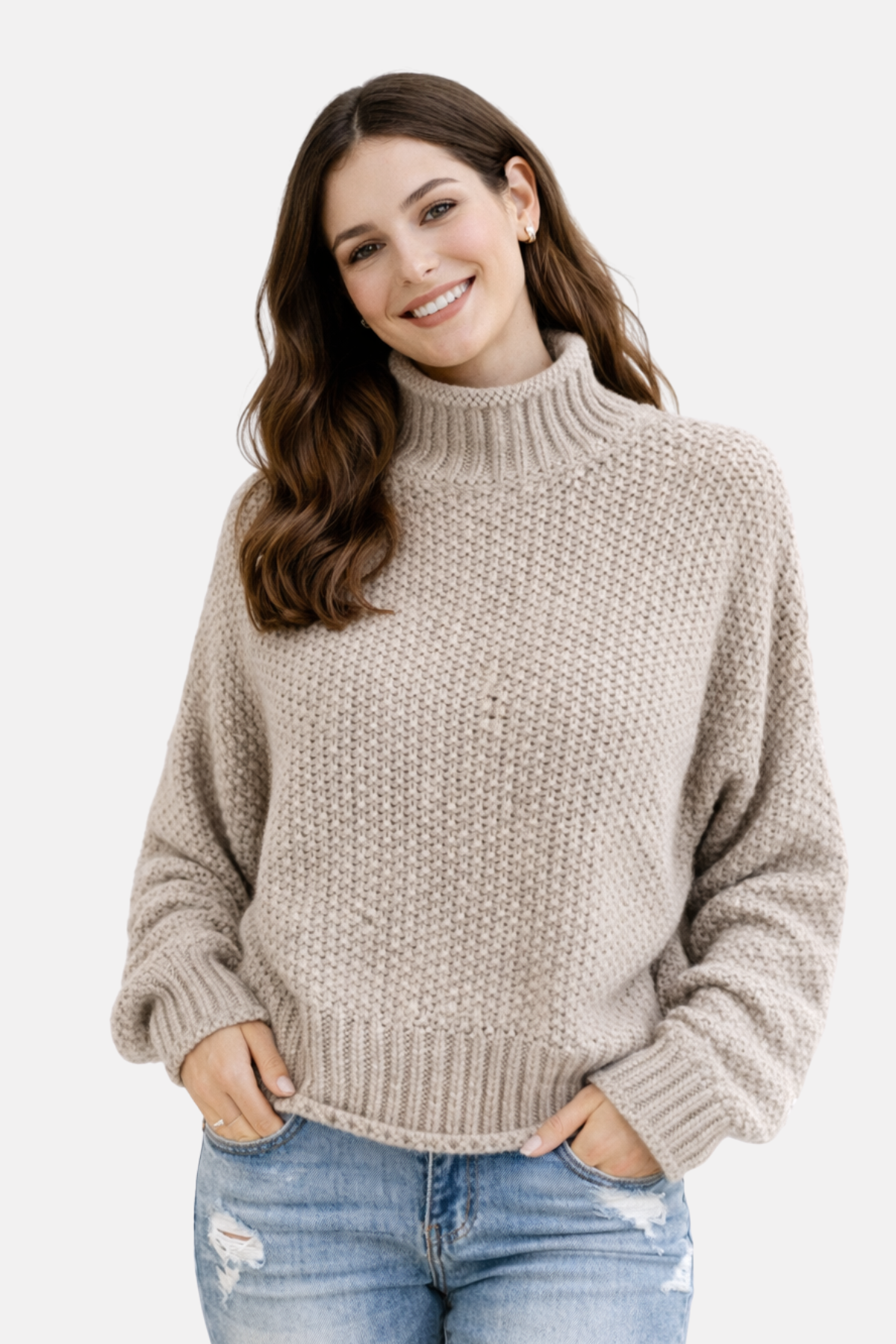 Olivia | High Neck Pullover