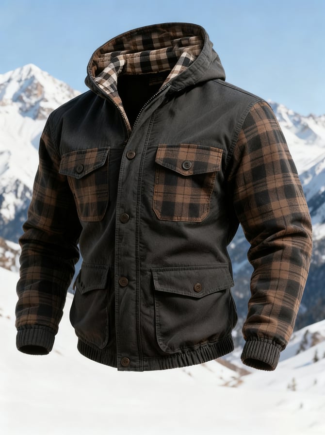 Cameron - Windproof, warm, and cold-resistant men's hooded jacket