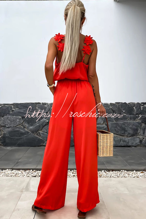 Cosima | Casual Jumpsuit with Embroidery
