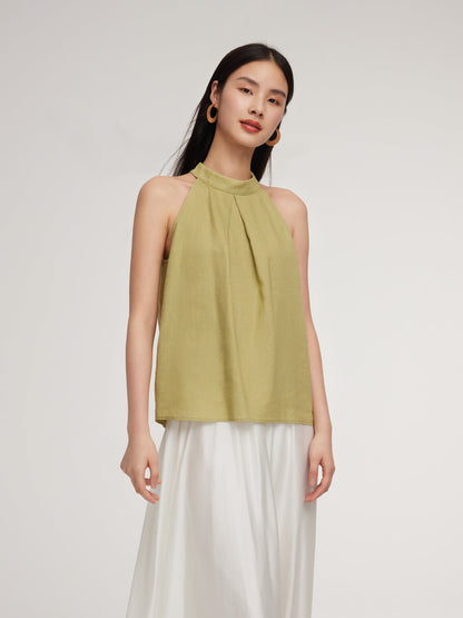 100% Linen Women's Halter Top
