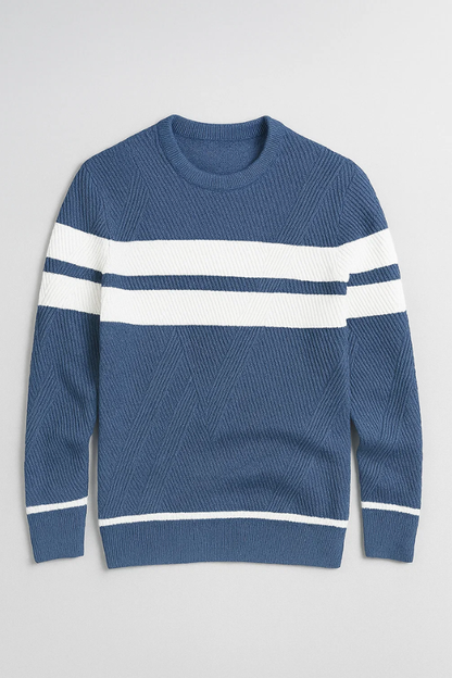 Cameron  | Stylish Men's Sweater with Herringbone Pattern
