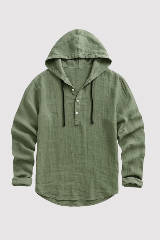 Bradley | Elegant Long-Sleeve Shirt with Hood