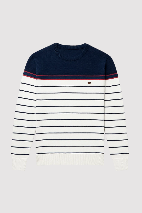 Cameron | Men's Jumper with Stripe Pattern