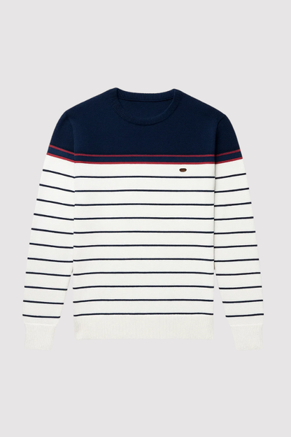 Cameron | Men's Jumper with Stripe Pattern