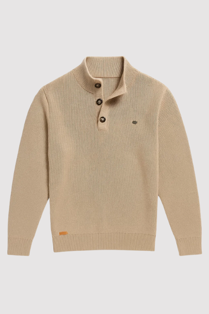 Cameron | Men's Sweater with Button Design