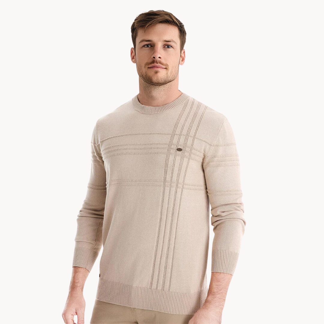 Cameron | Stylish Men's Sweater with Check Design