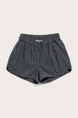 Luca Track Shorts / Charcoal Stripe