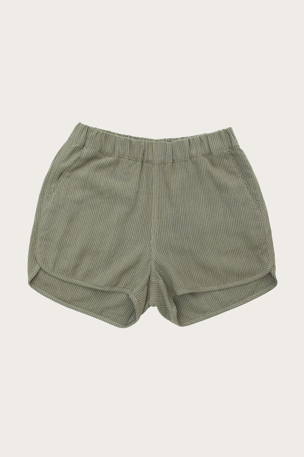 Luca Track Shorts / Olive Striped