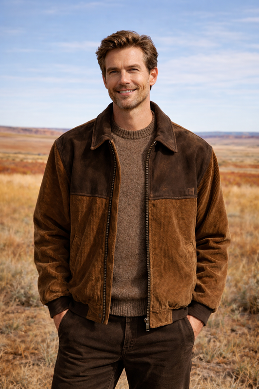 Jake | Vintage Cord Jacket and Suede Jacket