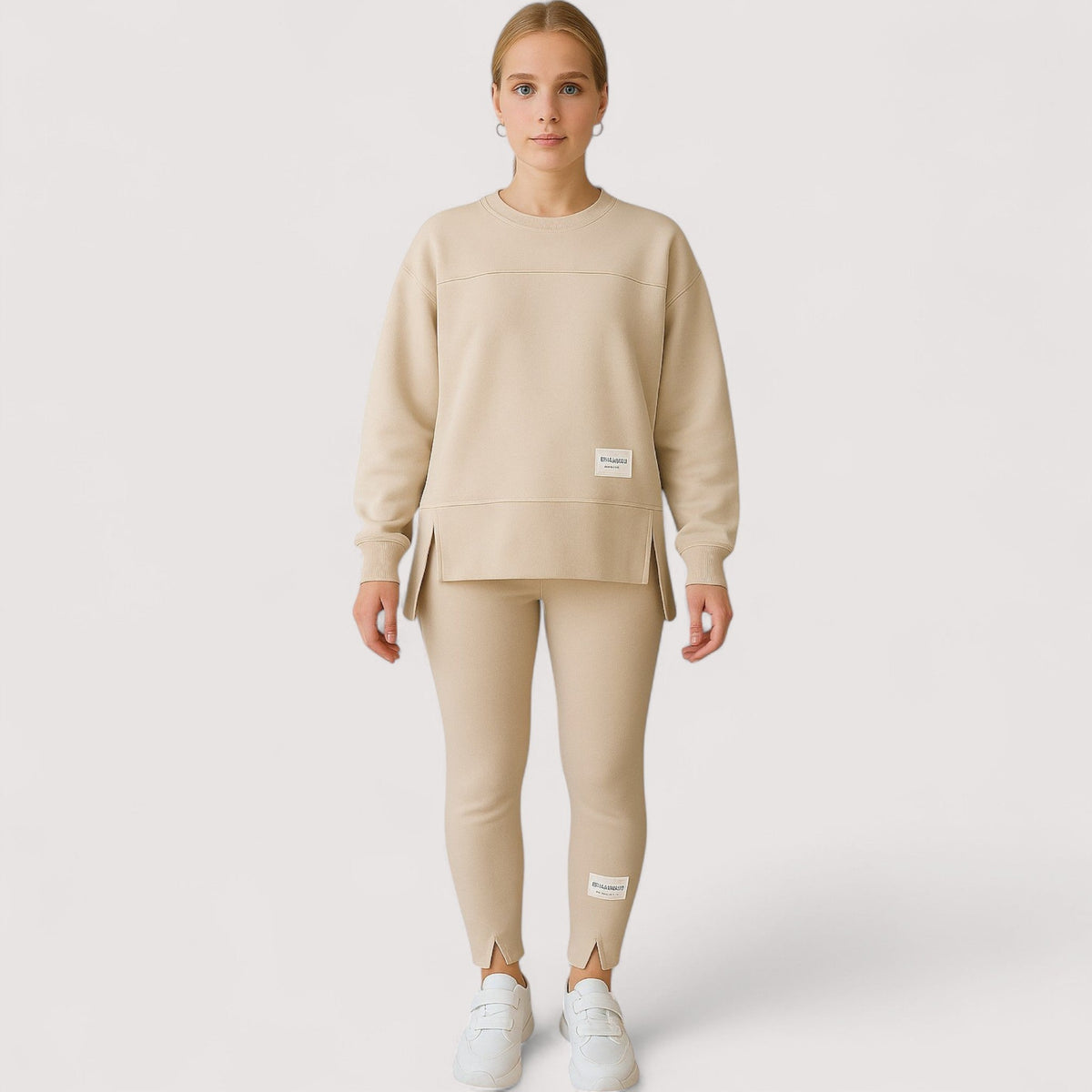Ladies' Set – Sweater & Leggings, Comfortable & Casual SEO Title (English):