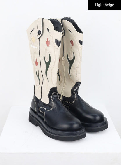 Western Knee High Socks IL306