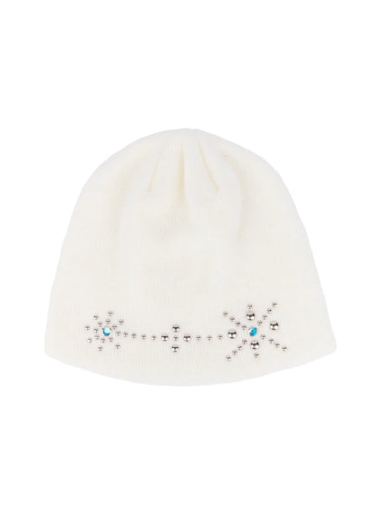 Men's Floral Stud Beanie IL515
