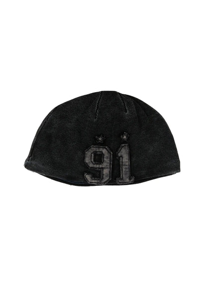 Men's Washed Denim Ribbed Beanie ID511