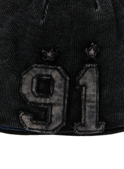 Men's Washed Denim Ribbed Beanie ID511