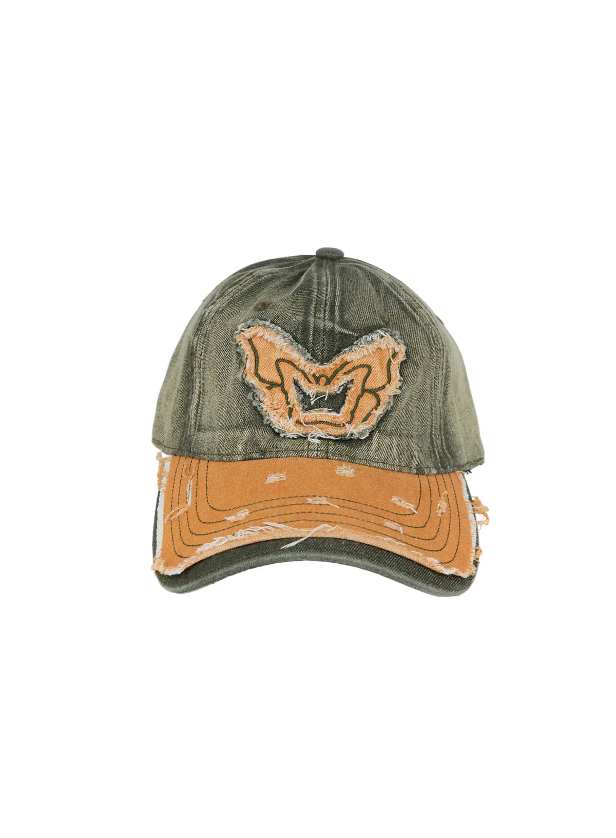 Men's Vintage Distressed Denim Baseball Cap ID511