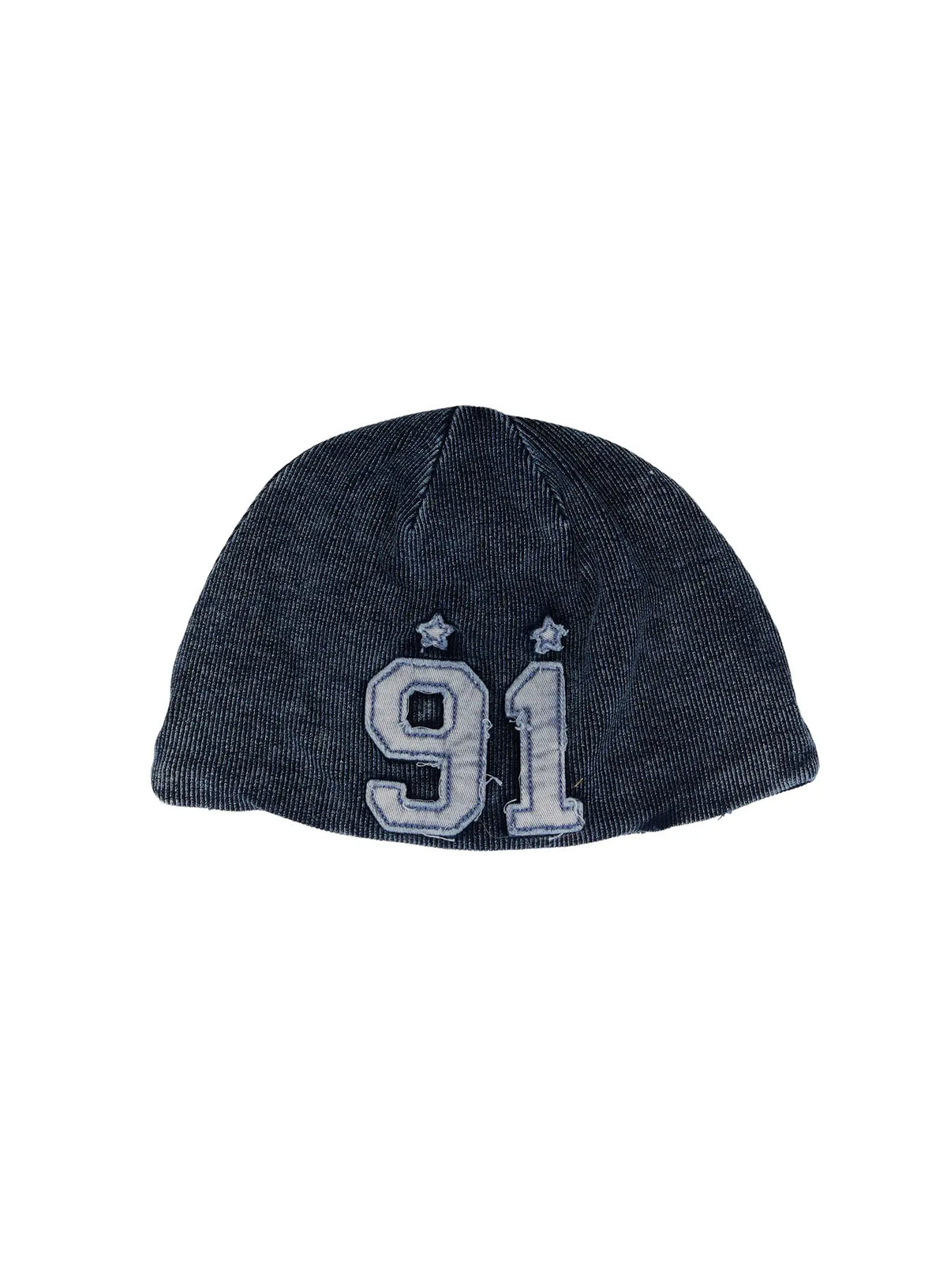 Men's Washed Denim Ribbed Beanie ID511