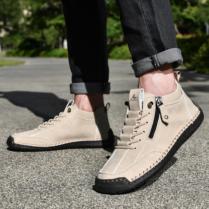 Christian | Nubuck Leather Shoes with Zip