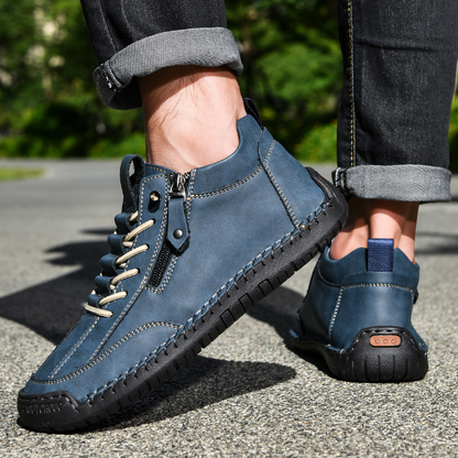 Christian | Nubuck Leather Shoes with Zip