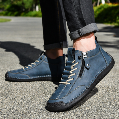 Christian | Nubuck Leather Shoes with Zip