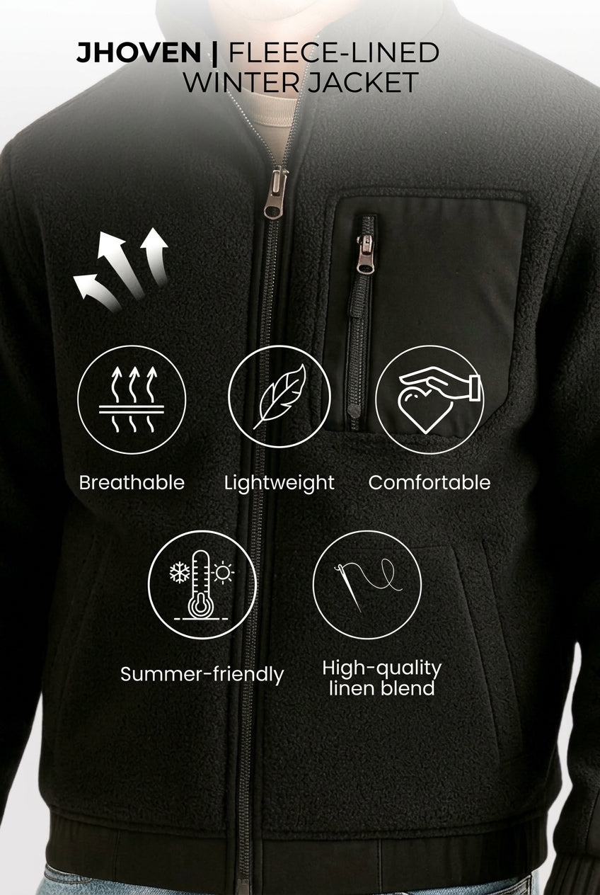Jhoven | Fleece-Lined Winter Jacket