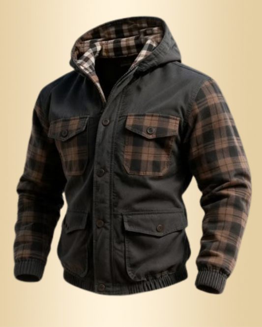 Cameron - Windproof, warm, and cold-resistant men's hooded jacket