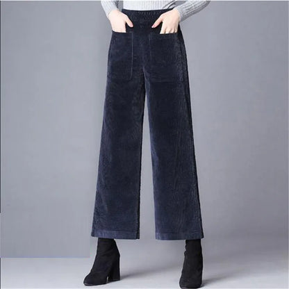 Velvet Flared Trousers – Women's Chic Style