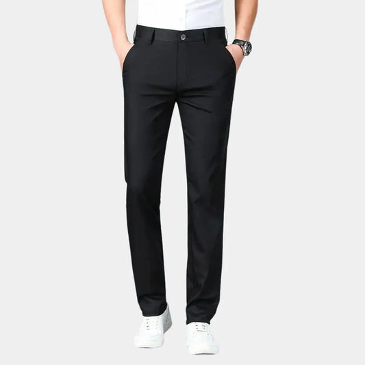 Sustainable Straight Trousers Made from Bamboo Fabric