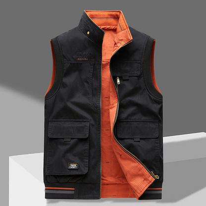 Crispin – Sleeveless Gilet with Multiple Pockets