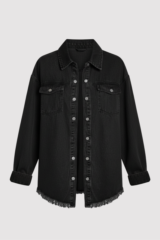 Jolien – Long-Sleeve Denim Jacket with Pockets