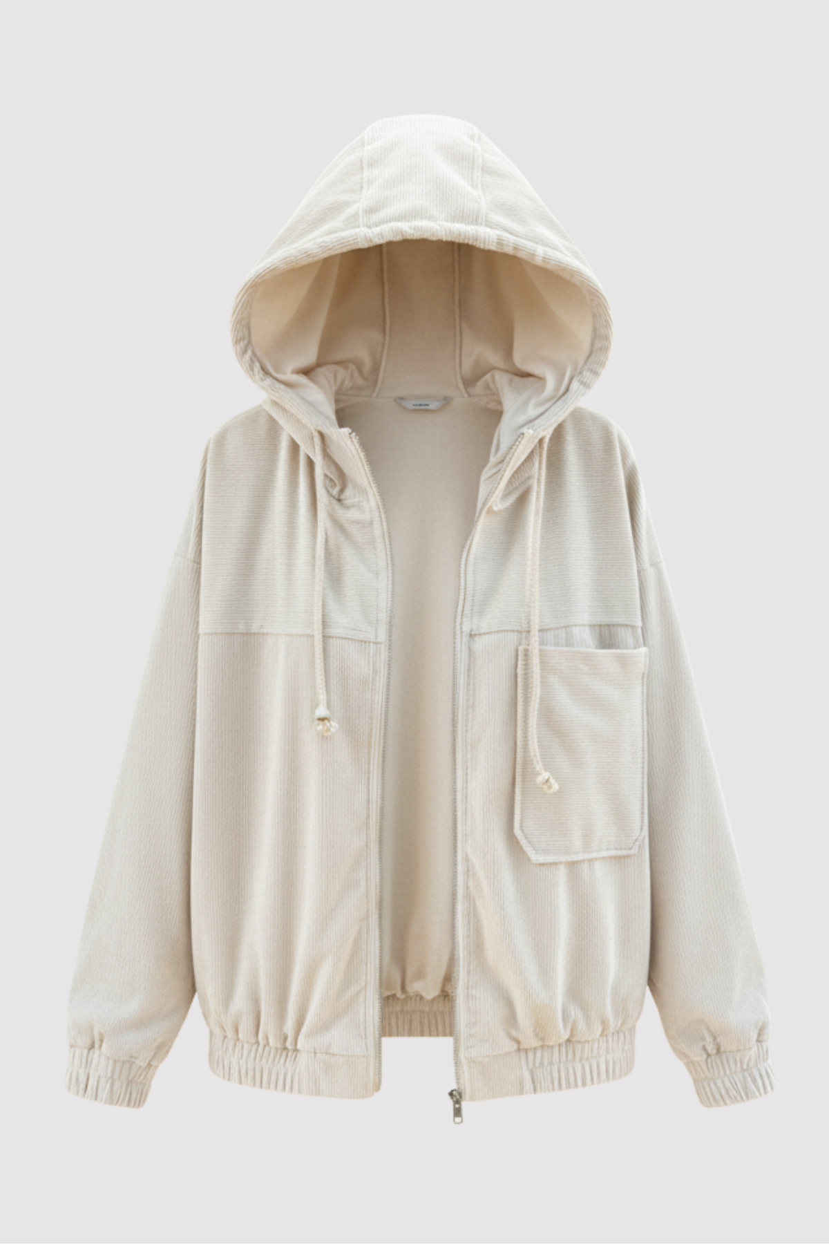 Marta Women's Cord Hooded Jacket – Casual, Warm & Comfortable
