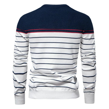 Cameron | Men's Jumper with Stripe Pattern