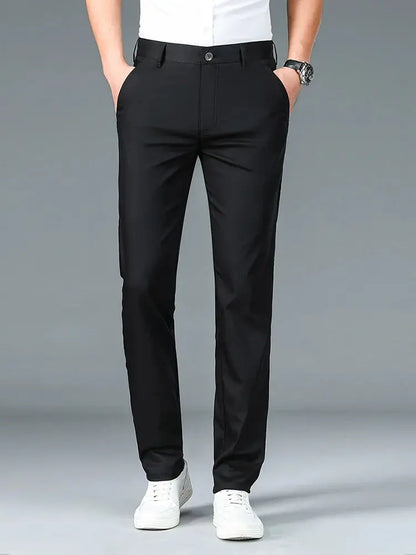 Sustainable Straight Trousers Made from Bamboo Fabric