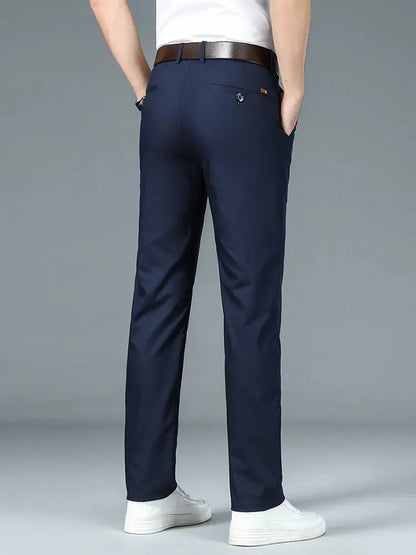 Sustainable Straight Trousers Made from Bamboo Fabric