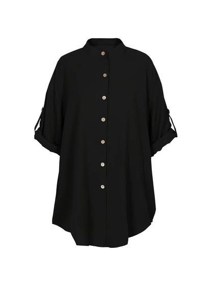 Plus Size Women's V-Neck Shirt – Relaxed & Elegant