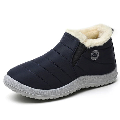 Men's Winter Boots – Waterproof Slip-On Ankle Boots with Warm Lining