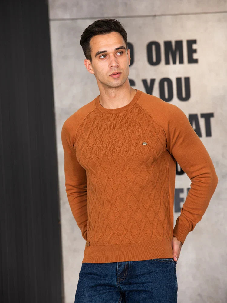 Cameron | Men's Checked Sweater
