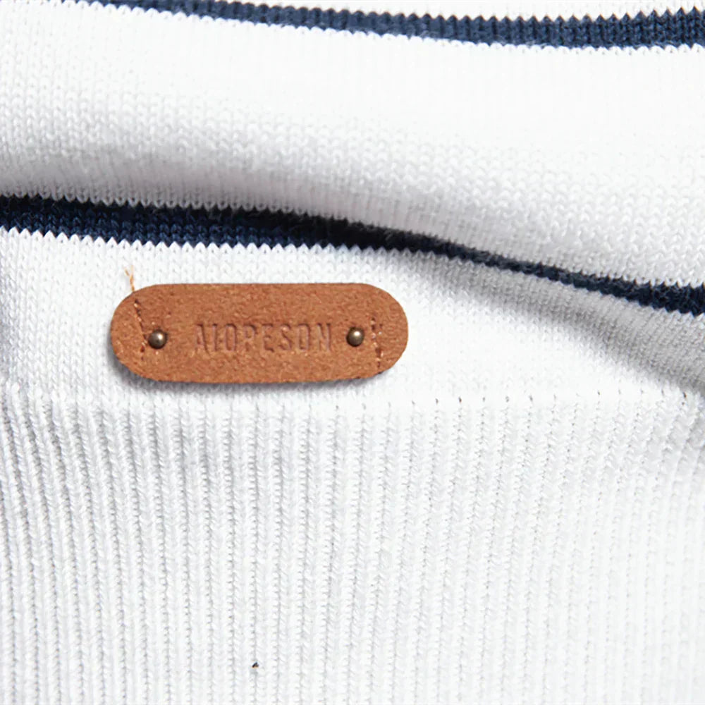 Cameron | Men's Jumper with Stripe Pattern