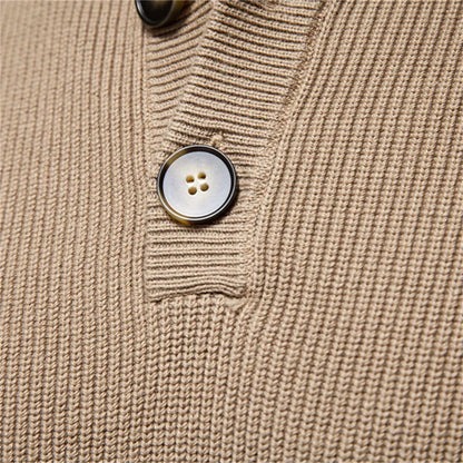 Cameron | Men's Sweater with Button Design