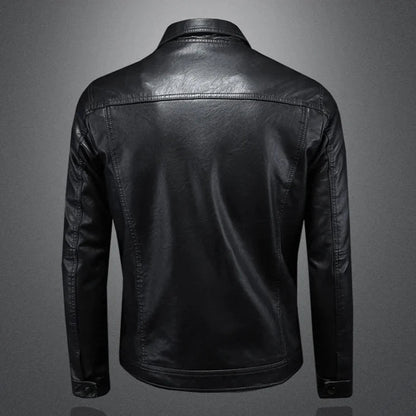 Lulzim | Casual Slim Fit Leather Jacket