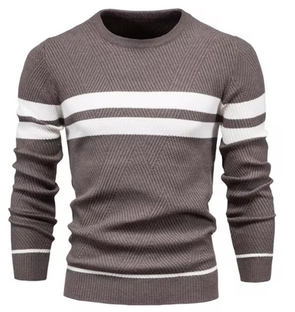 Cameron  | Stylish Men's Sweater with Herringbone Pattern