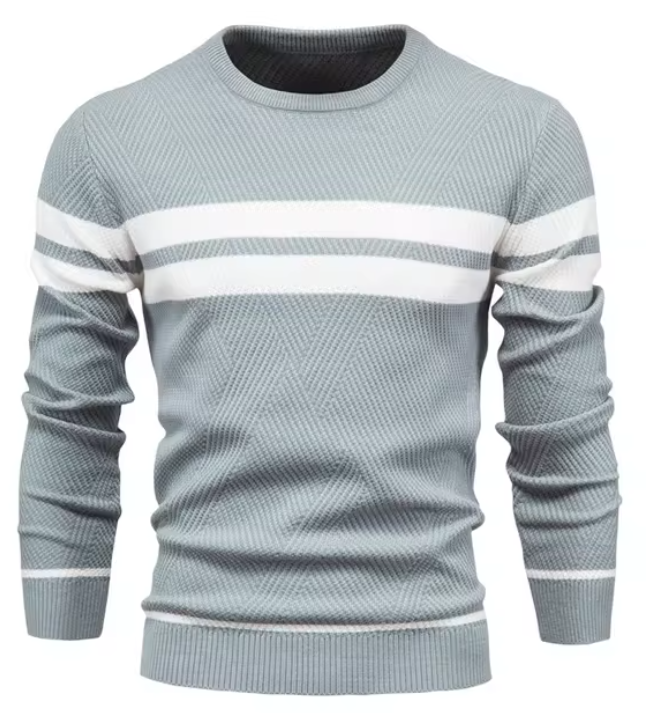Cameron  | Stylish Men's Sweater with Herringbone Pattern