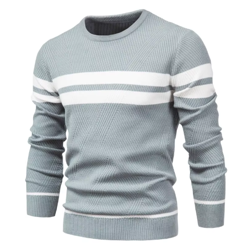 Cameron  | Stylish Men's Sweater with Herringbone Pattern