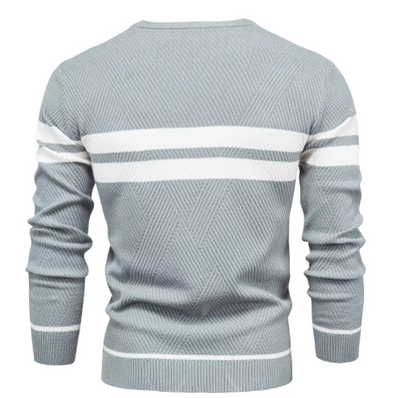 Cameron  | Stylish Men's Sweater with Herringbone Pattern